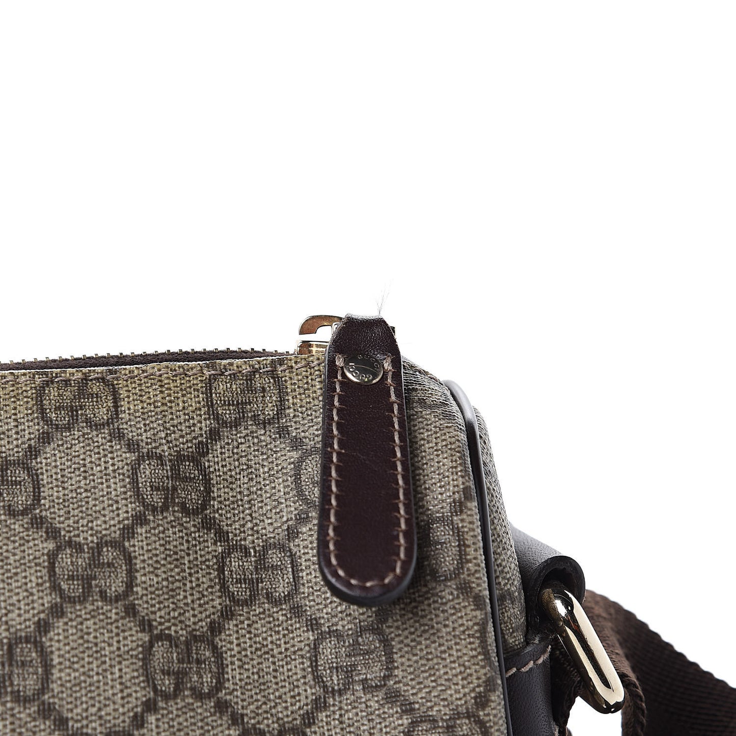 GG Plus Monogram Front Pocket Messenger Dark Brown