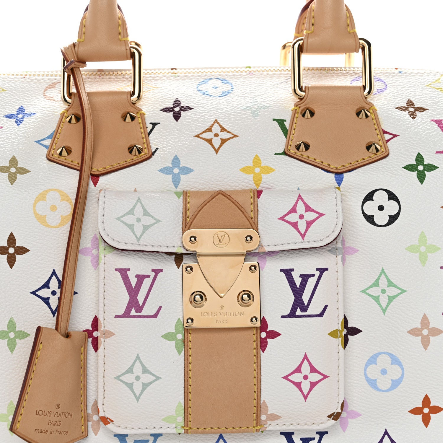 Louis Vuitton Monogram Multicolor Speedy 30 White 7 of 9