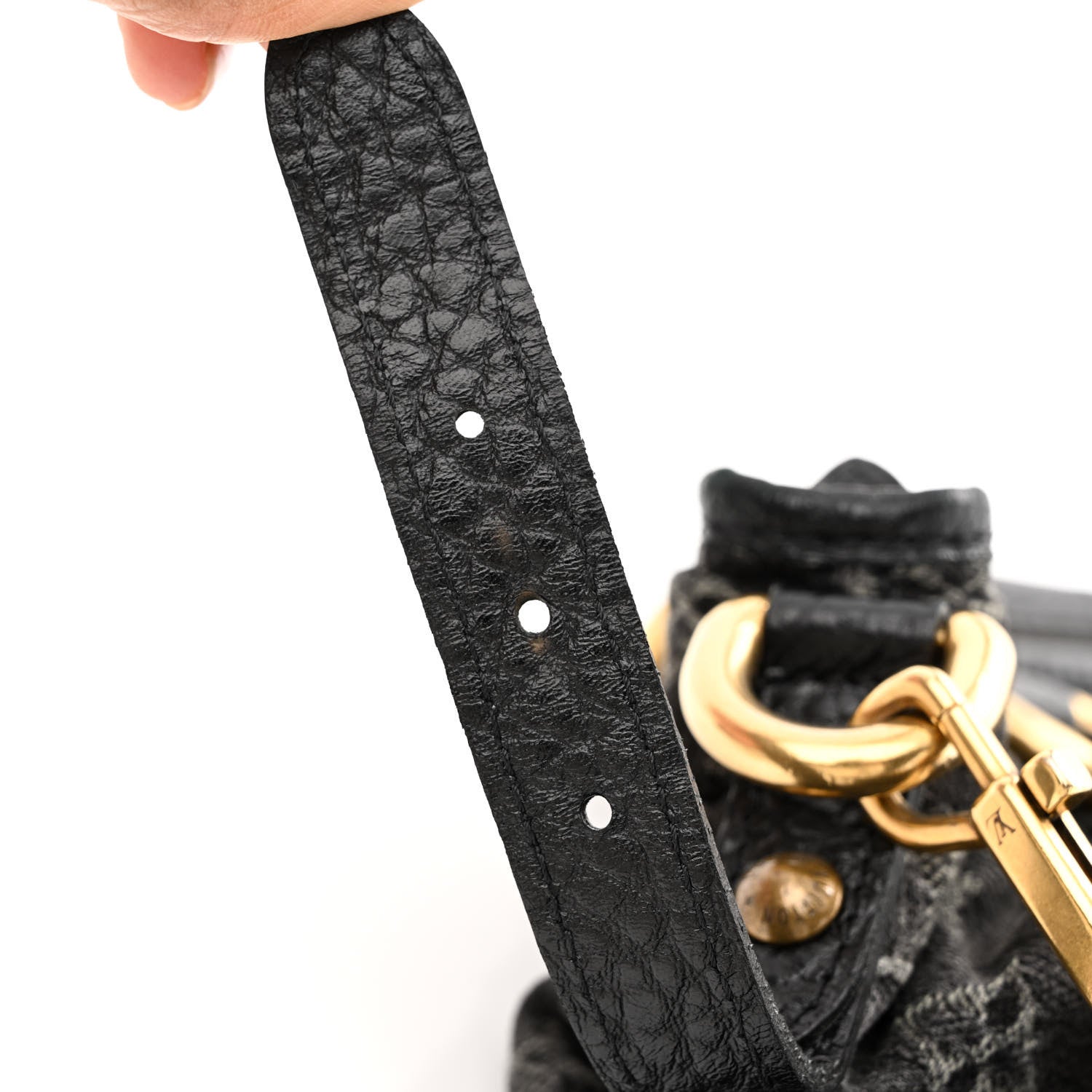 Louis Vuitton Denim Neo Cabby MM Black 14 of 15