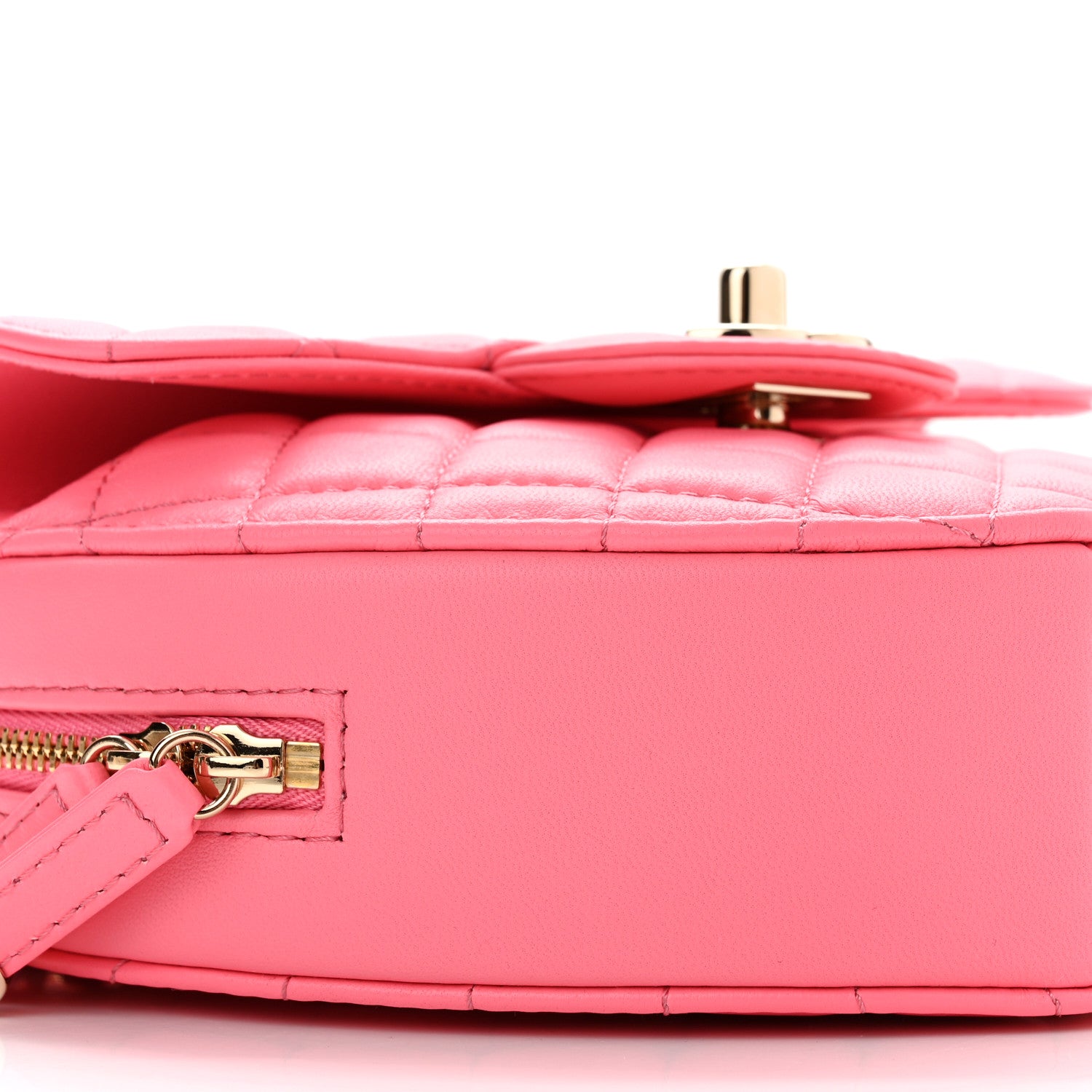Chanel Lambskin Quilted CC In Love Heart Bag Pink 9 of 10
