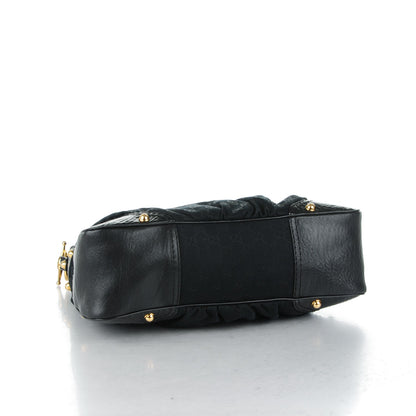 Gucci Monogram Medium Jockey Hobo Black 4 of 7