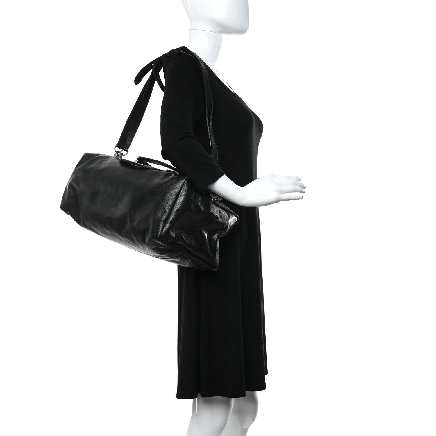 Gucci Fluffy Calfskin Morpheus Convertible Backpack Black 2 of 9