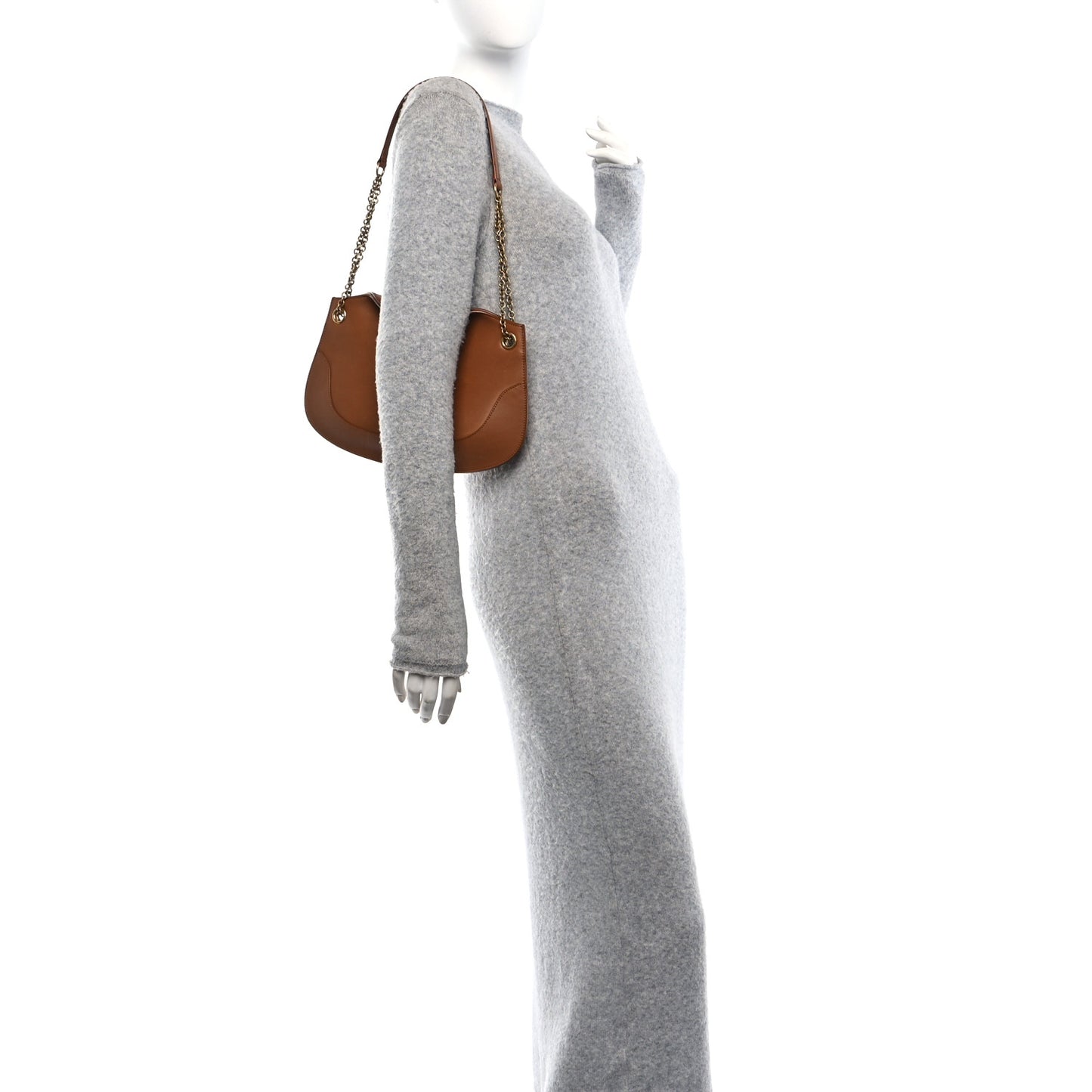 Smooth Calfskin Small Sienna Shoulder Bag Brick
