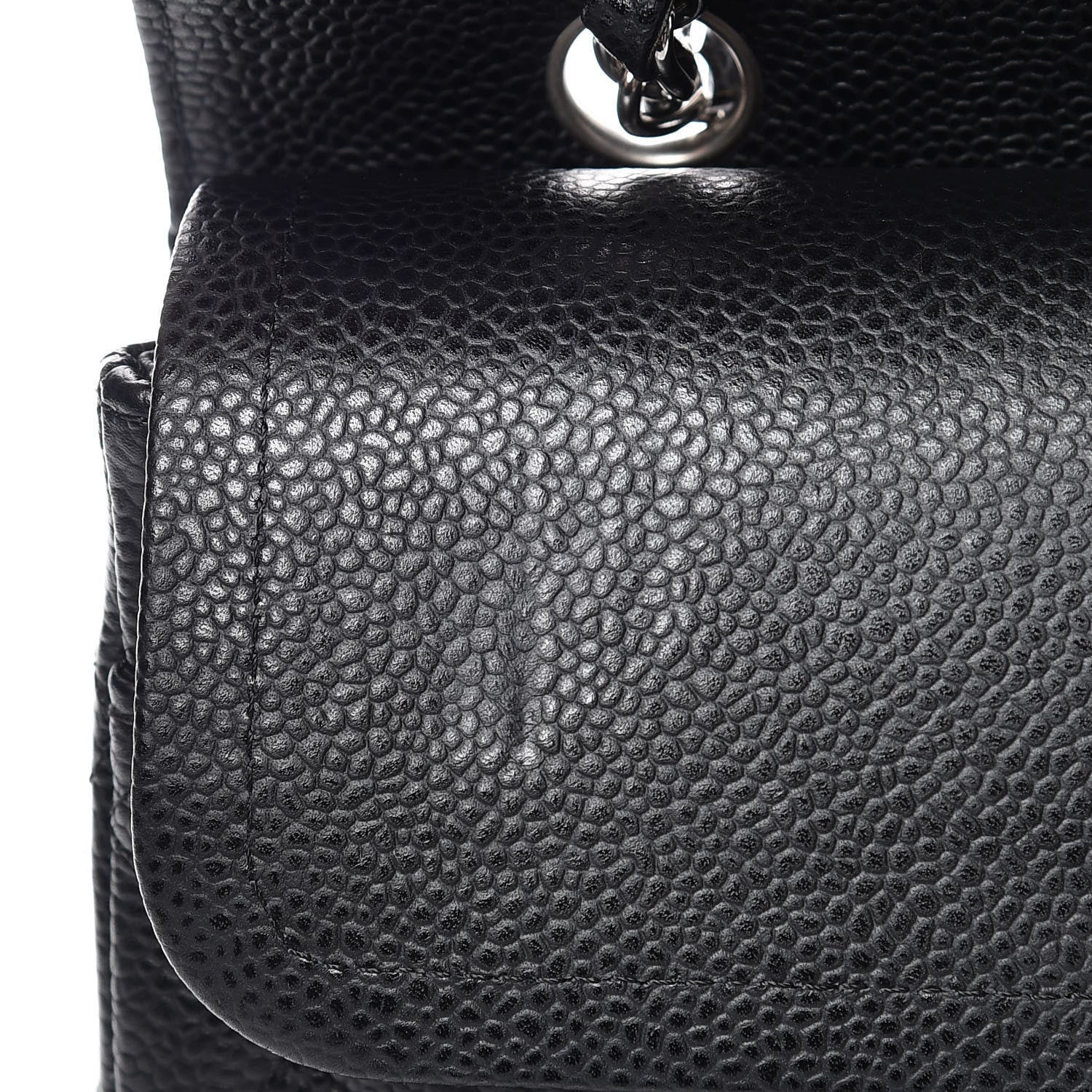 Chanel Caviar Quilted Medium Double Flap Black 15 of 18