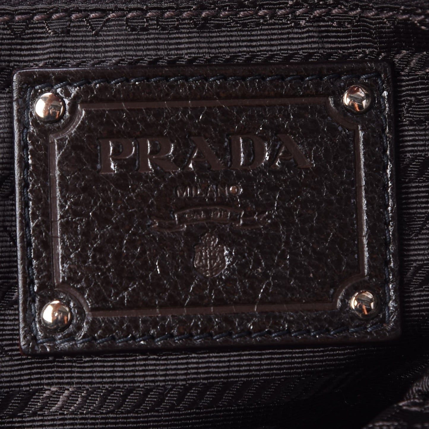 Cervo Lux Chain Shoulder Bag Ebano