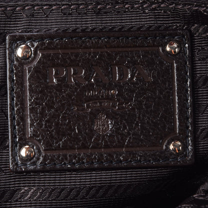 Prada Cervo Lux Chain Shoulder Bag Ebano 6 of 8