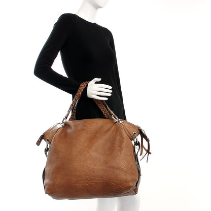 Gucci Calfskin Large Bamboo Bar Shoulder Bag Light Brown 2 of 7