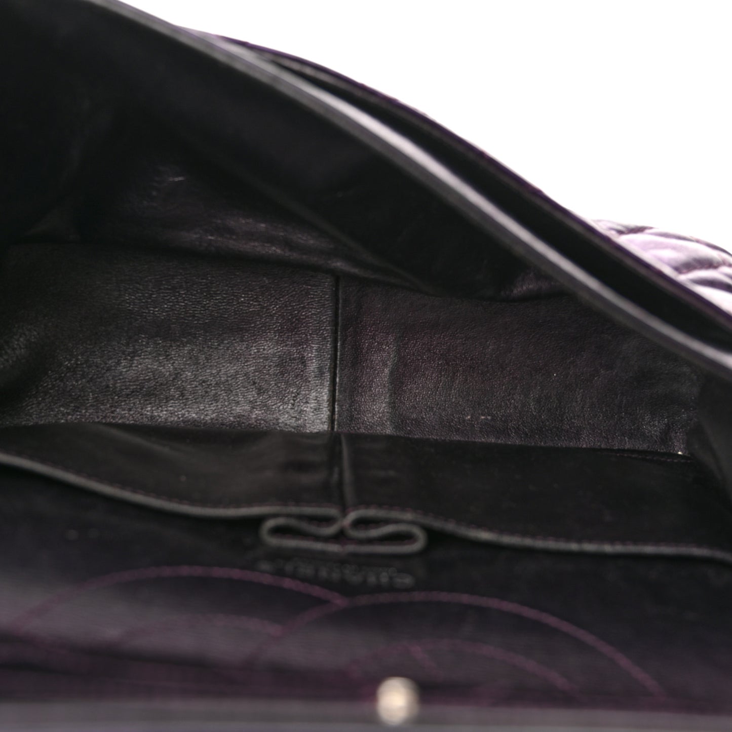 Metallic Aged Calfskin Quilted 2.55 Reissue 227 Flap Purple
