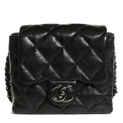 Chanel Lambskin Quilted Mini Chanel 3 Flap Black 1 of 10