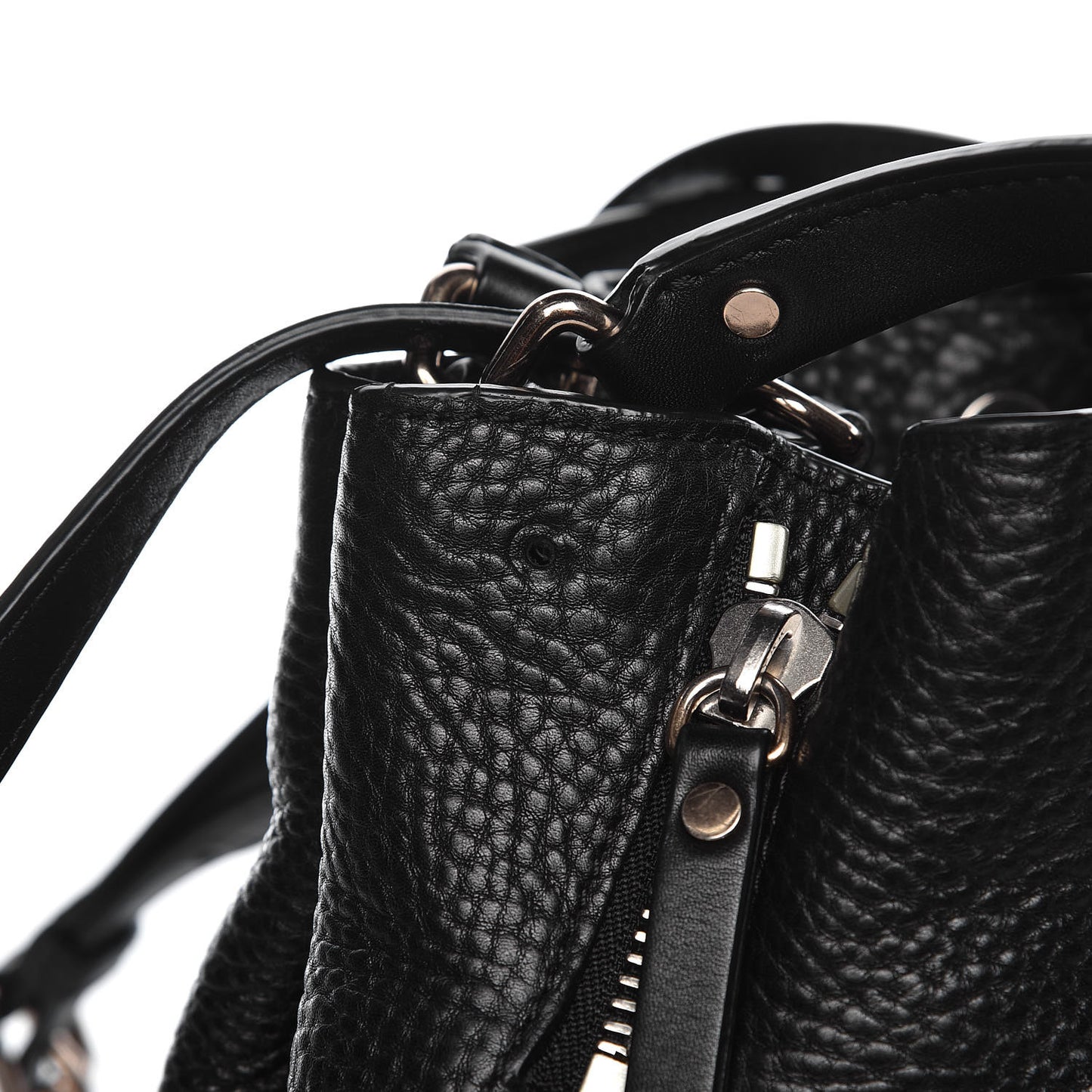 Grainy Calfskin House Check Small Maidstone Black