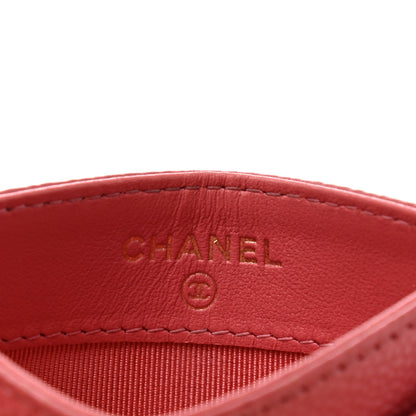 Chanel Iridescent Caviar Quilted Card Holder Pink 5 of 8