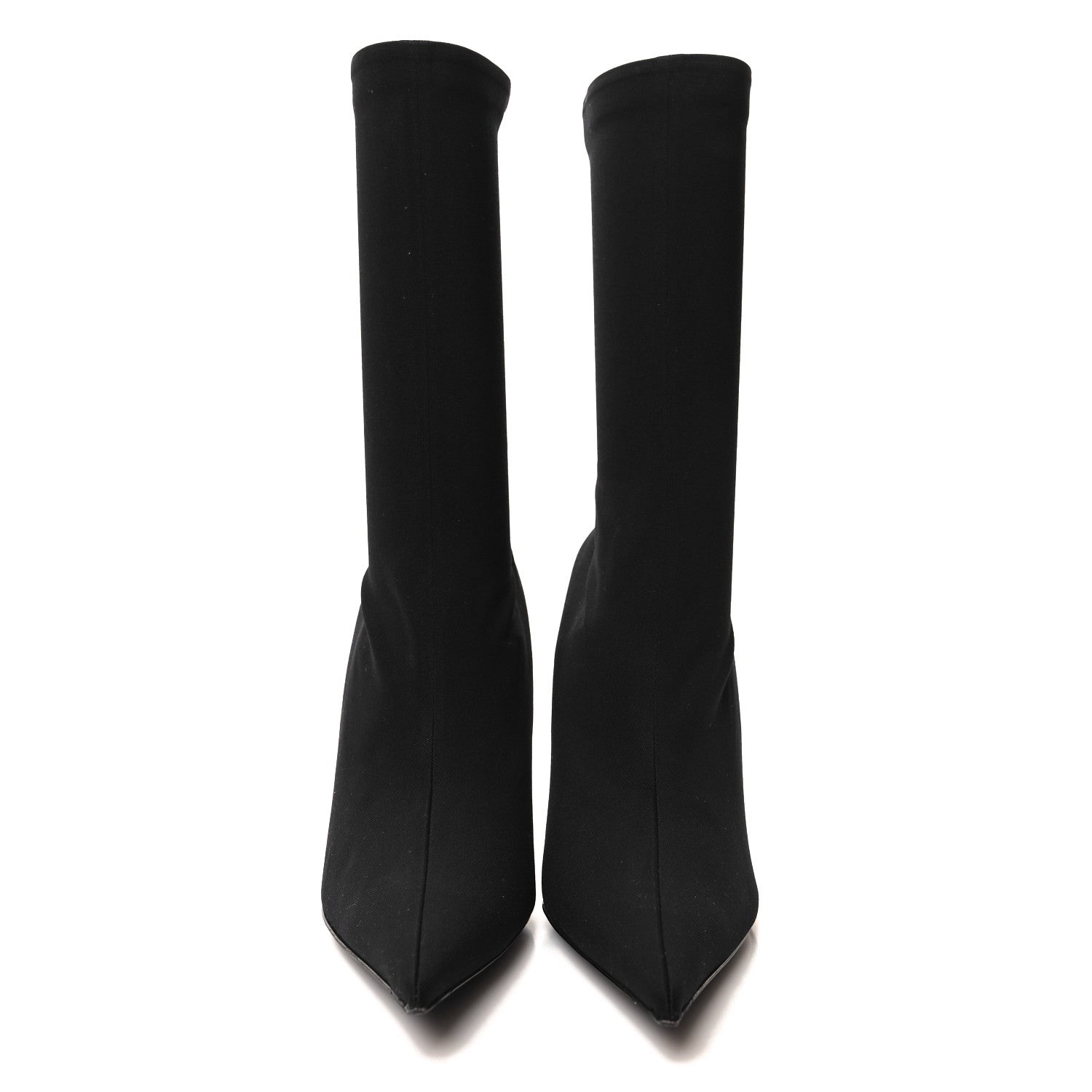 Balenciaga Jersey Crepe Round Toe Knife Booties 41 Black 2 of 7