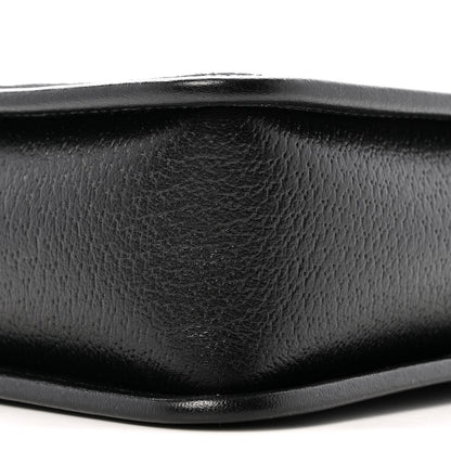 Gucci Monogram Jumbo GG Textured Dollar Calfskin Web Mini Crossbody Bag Black 9 of 13