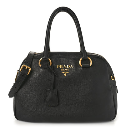 Prada Vitello Phenix Bauletto Black 1 of 8