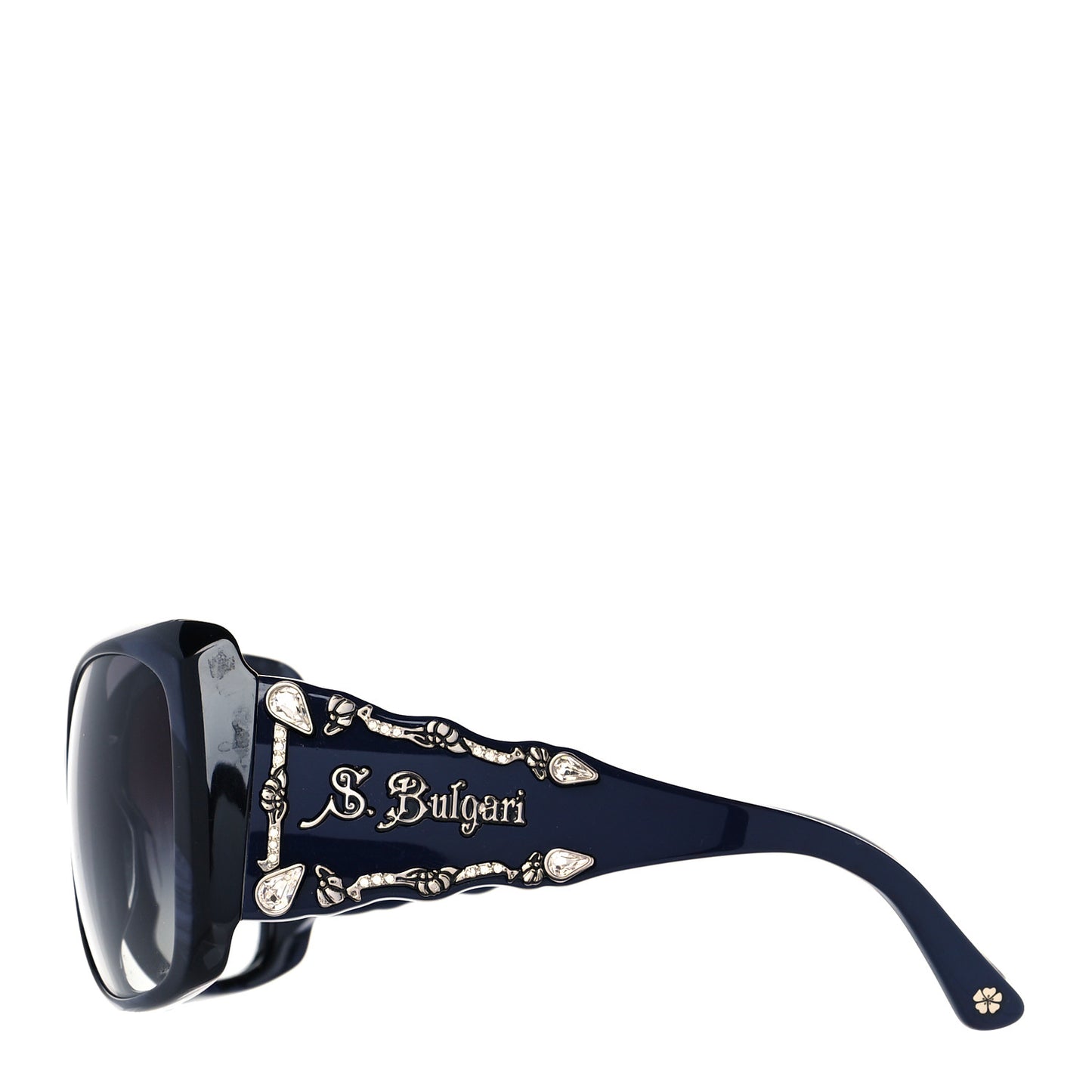 BVLGARI Crystal Sunglasses 8048-B Black