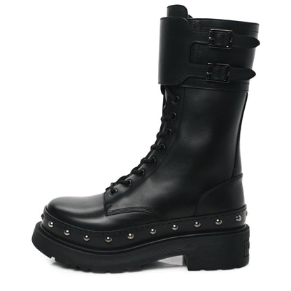 Christian Dior Calfskin Diorquake 25mm Combat Boots 37.5 Black 1 of 8