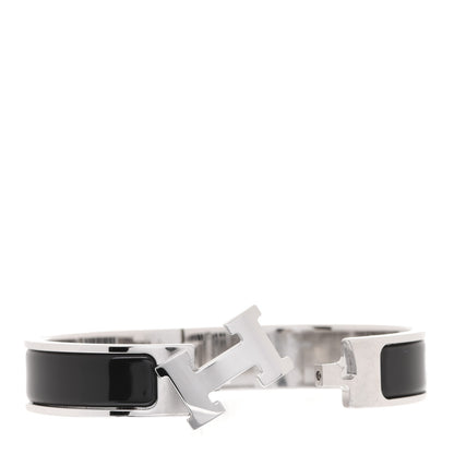 Hermes Enamel Narrow Clic Clac H Bracelet PM Black 12 of 17