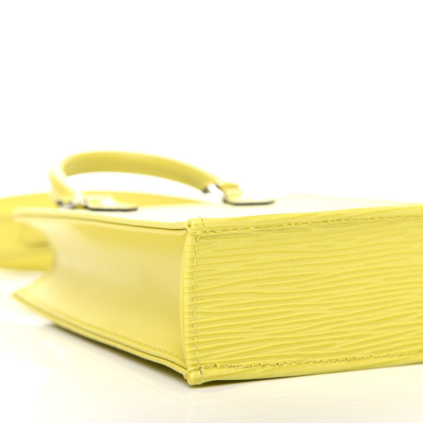 Epi Petit Sac Plat Yellow Citron