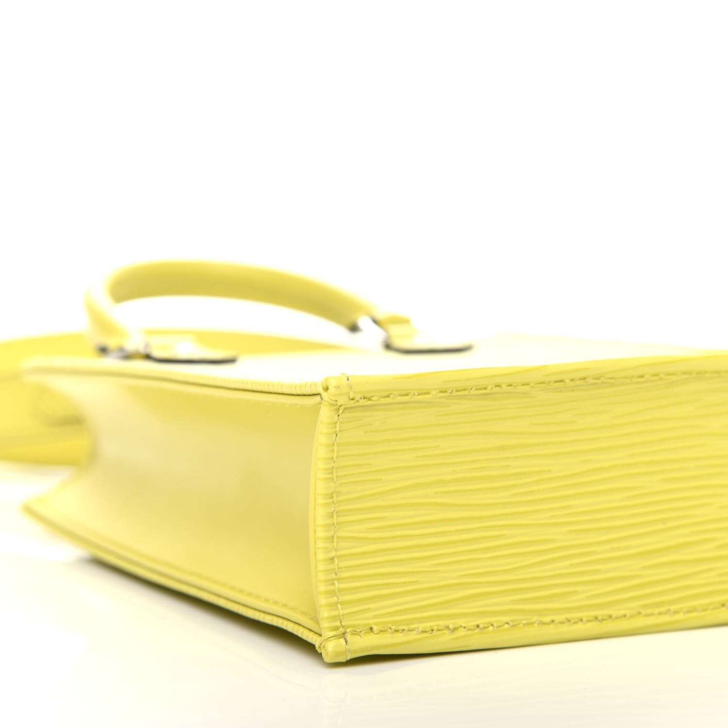 Louis Vuitton Epi Petit Sac Plat Yellow Citron 7 of 10