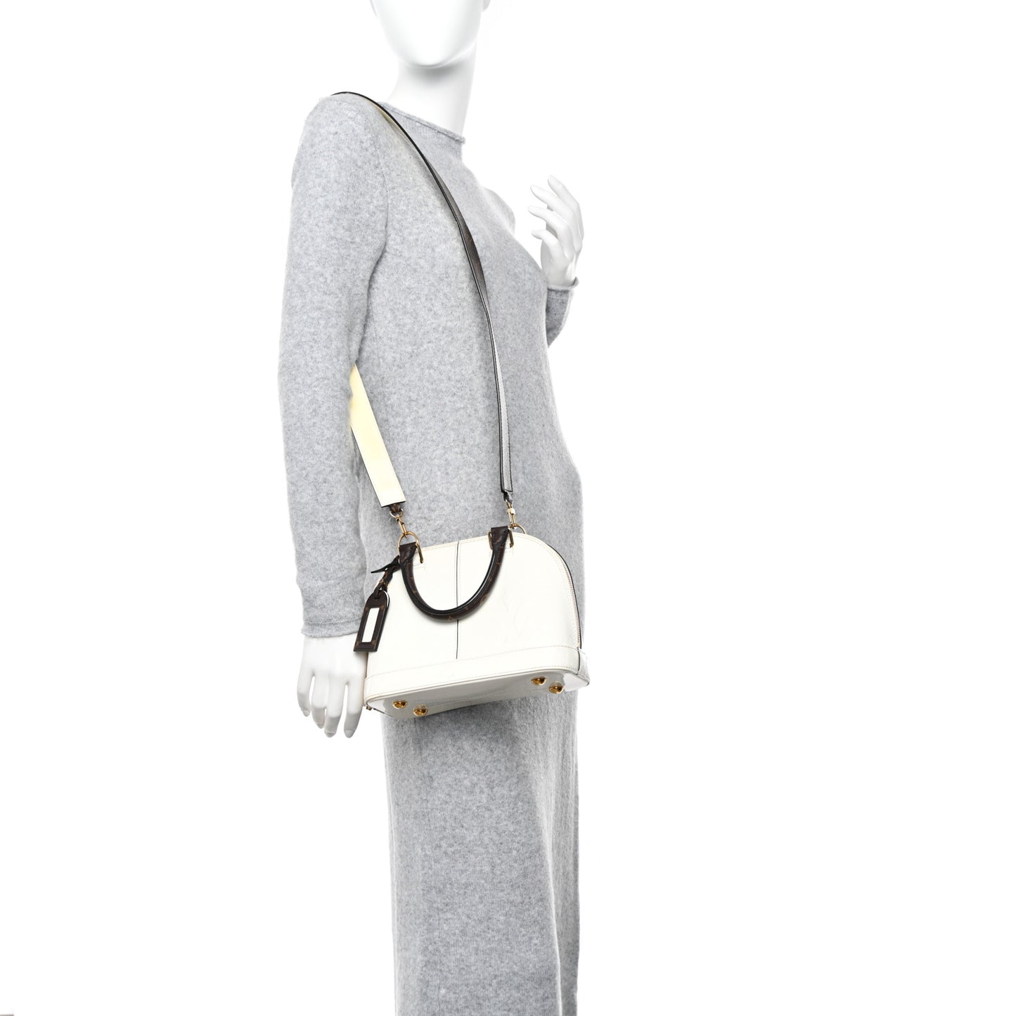 Patent Monogram Alma BB White