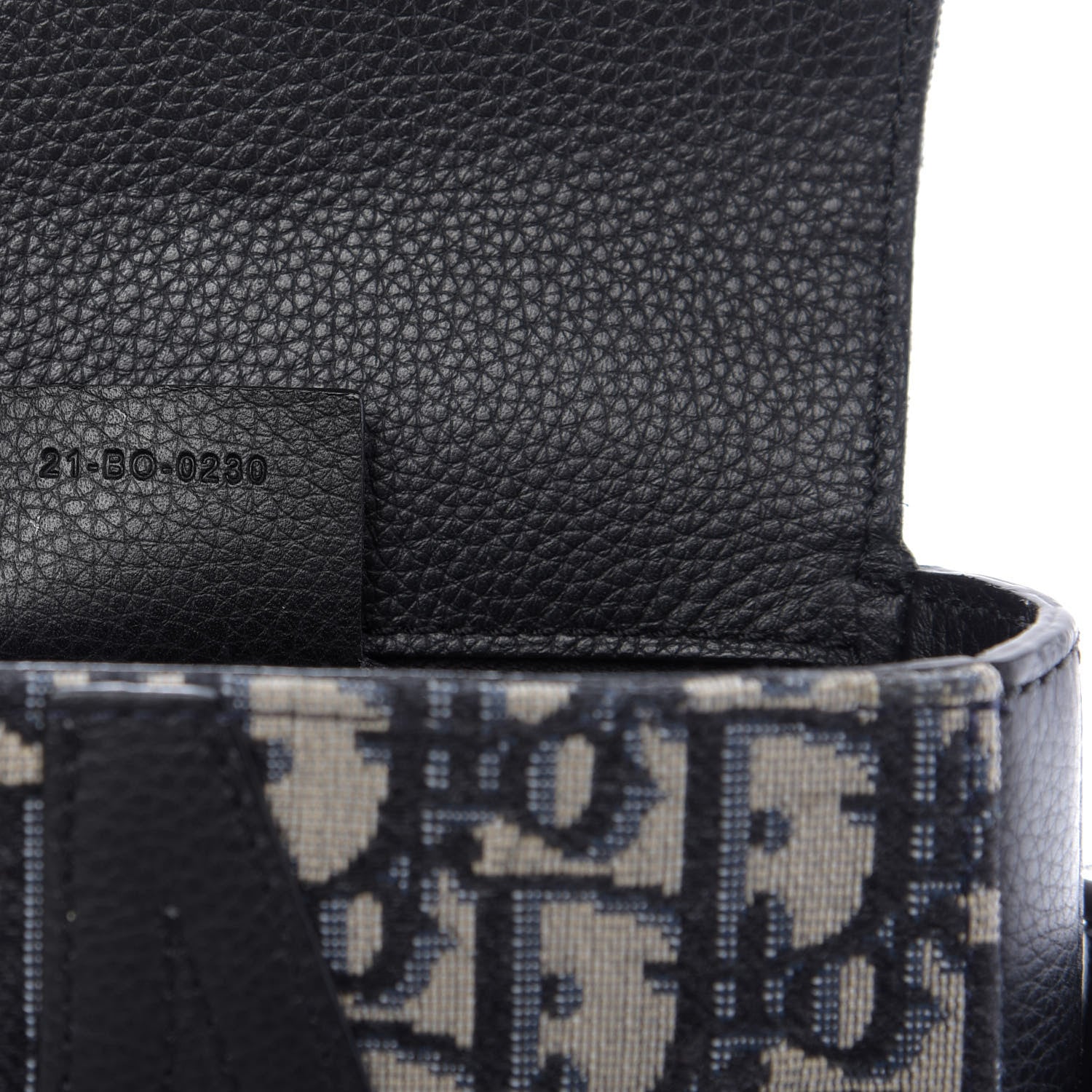 Christian Dior Oblique Saddle Pouch Blue 9 of 9