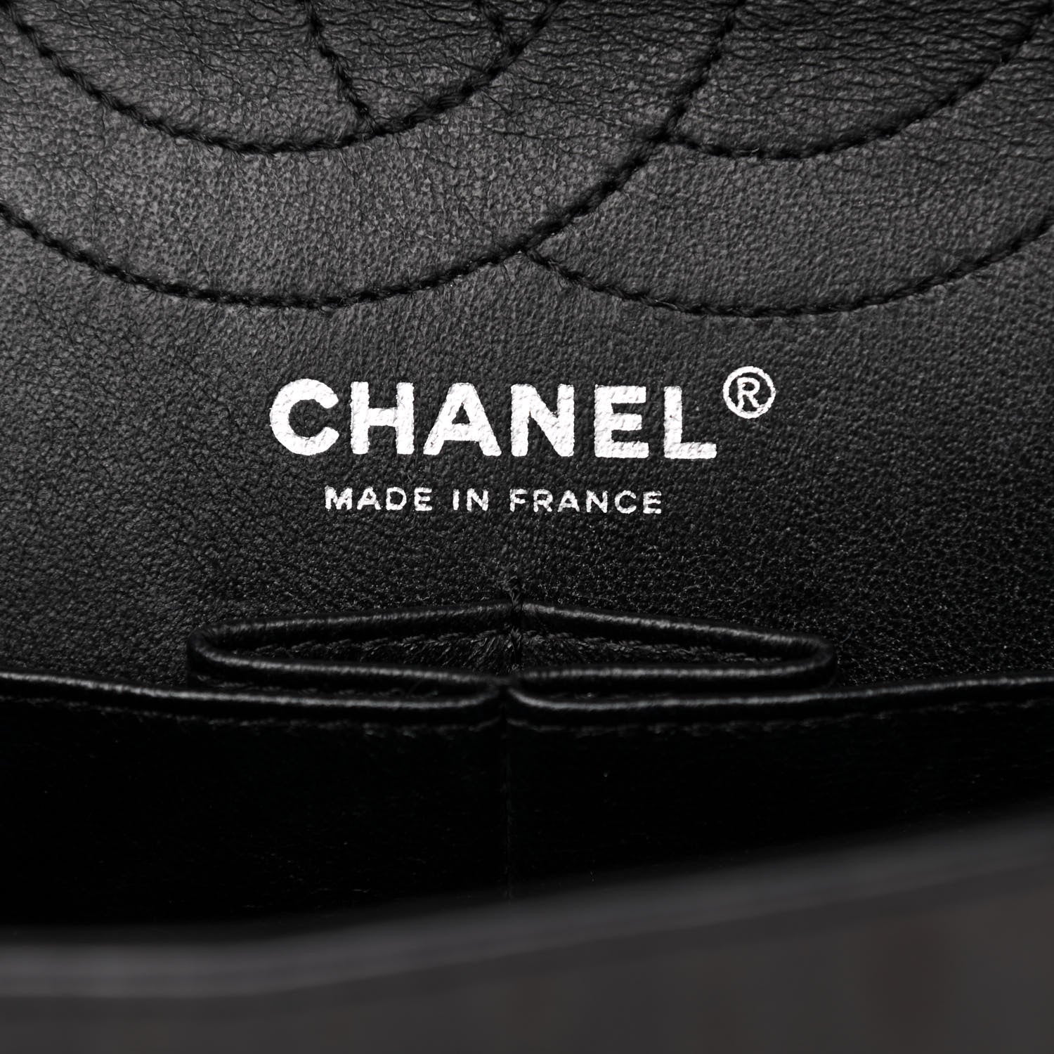 Chanel Metallic Calfskin Striped 2.55 Reissue 226 Flap Black 6 of 11