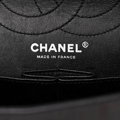 Chanel Metallic Calfskin Striped 2.55 Reissue 226 Flap Black 6 of 11