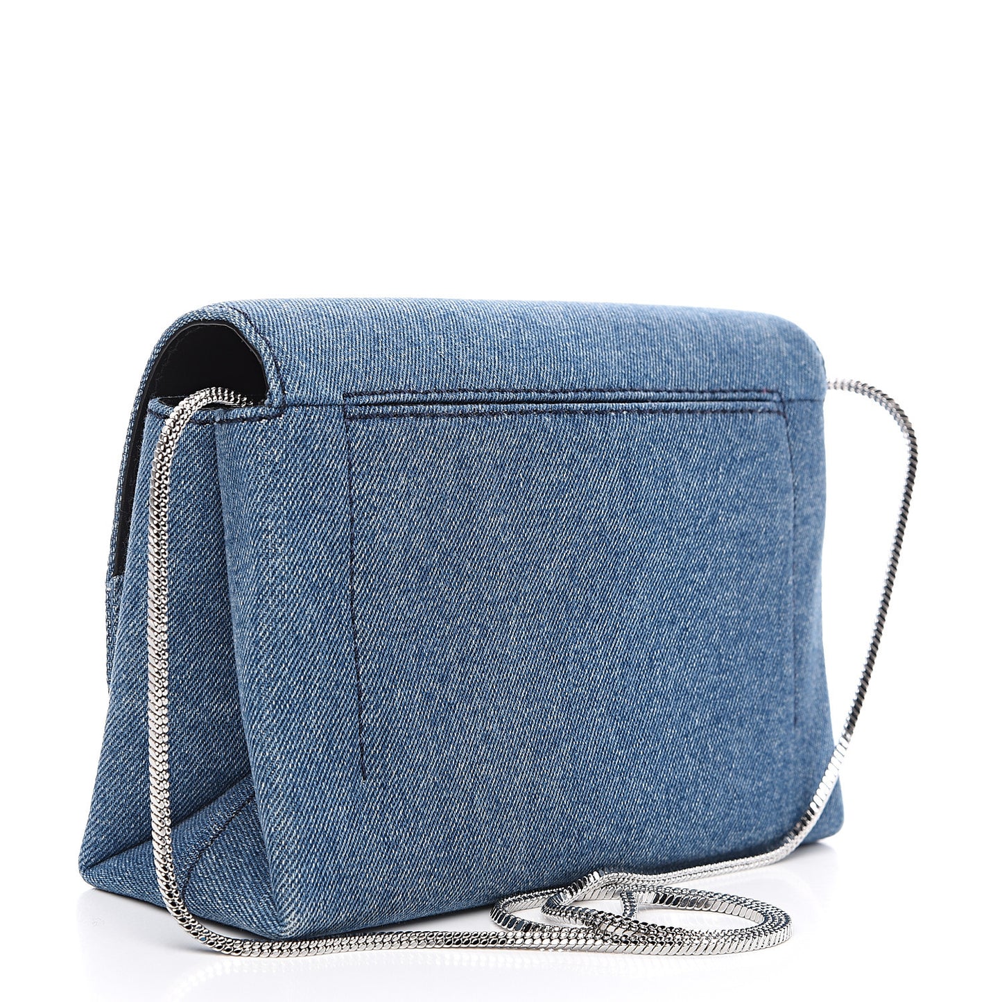 3.1 Denim Alix Soft Flap Clutch Washed Indigo