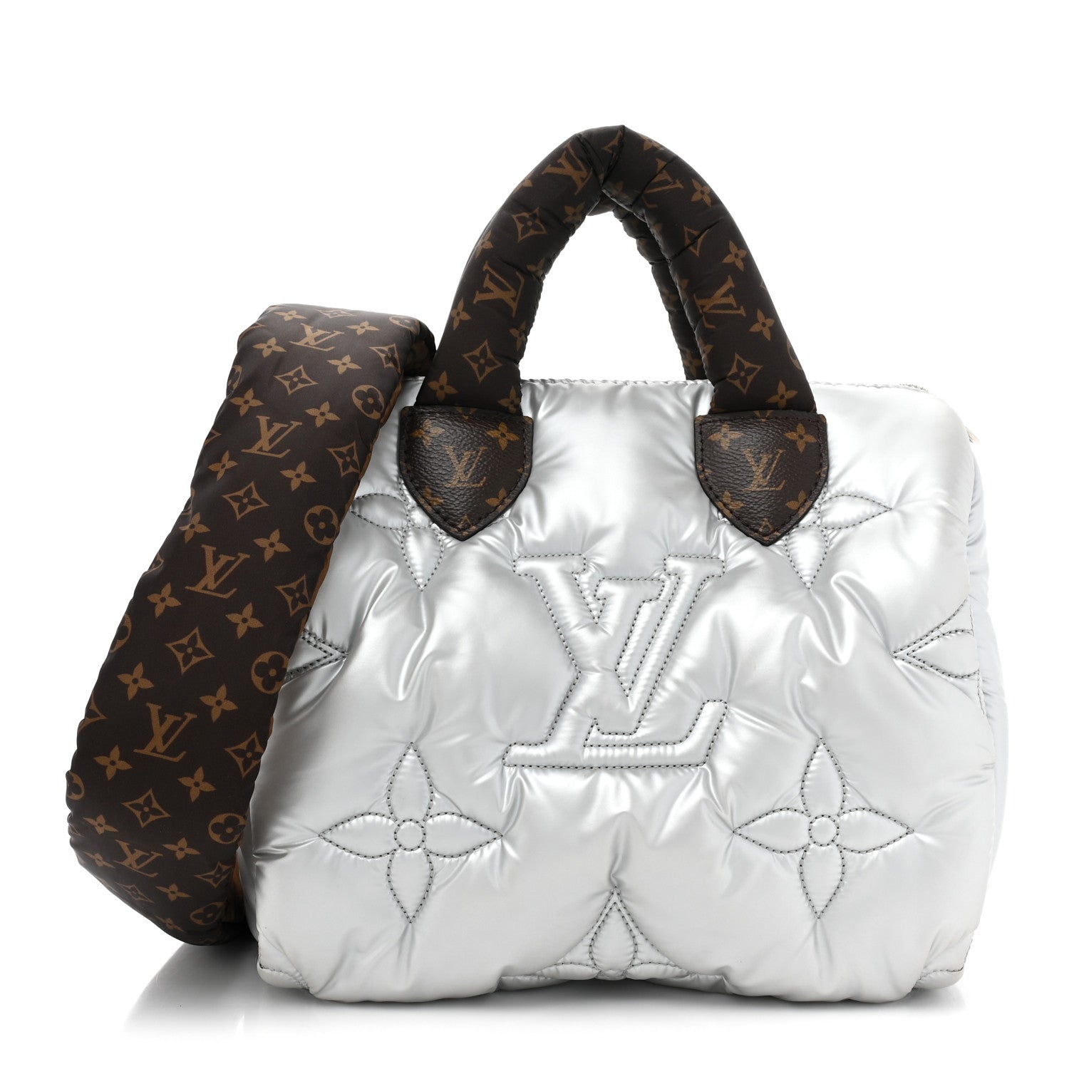 Louis Vuitton Econyl Mini Monogram Pillow Speedy Bandouliere 25 Silver 1 of 8