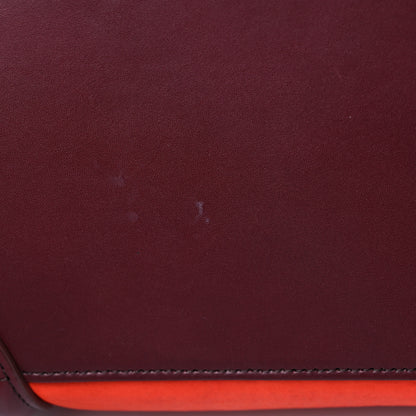 Celine Bullhide Calfskin Micro Bi-Color Luggage Vermillion 9 of 10