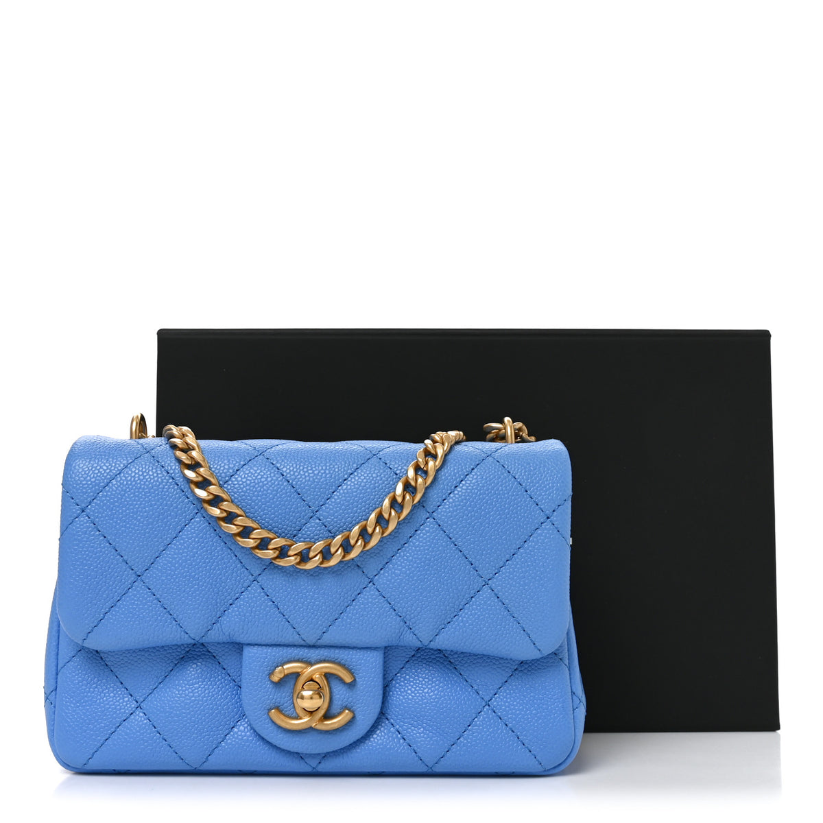 Chanel Caviar Quilted Mini Rectangular Sweetheart Flap Black 11 of 11