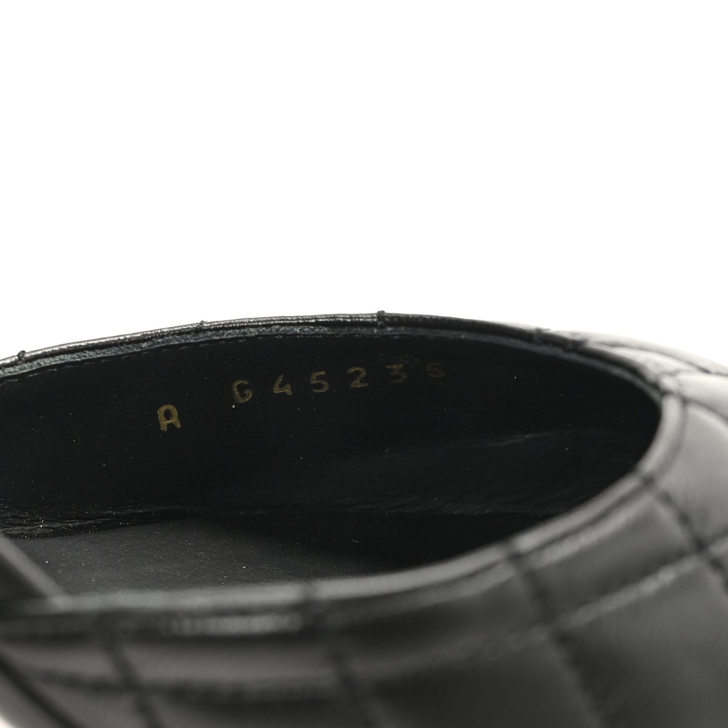 Lambskin Quilted Cap Toe Mary Jane Pumps 39.5 Black