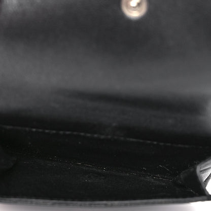 Saint Laurent Lambskin Y Quilted Monogram Loulou Tiny Wallet Black 6 of 12