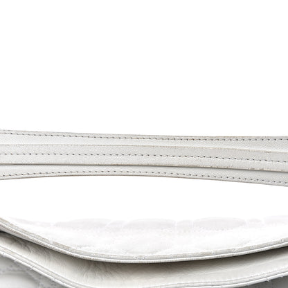 Christian Dior Lambskin Cannage Large Dior Soft Hobo White 18 of 19
