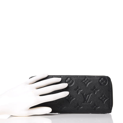 Louis Vuitton Empreinte Clemence Wallet Black 2 of 10