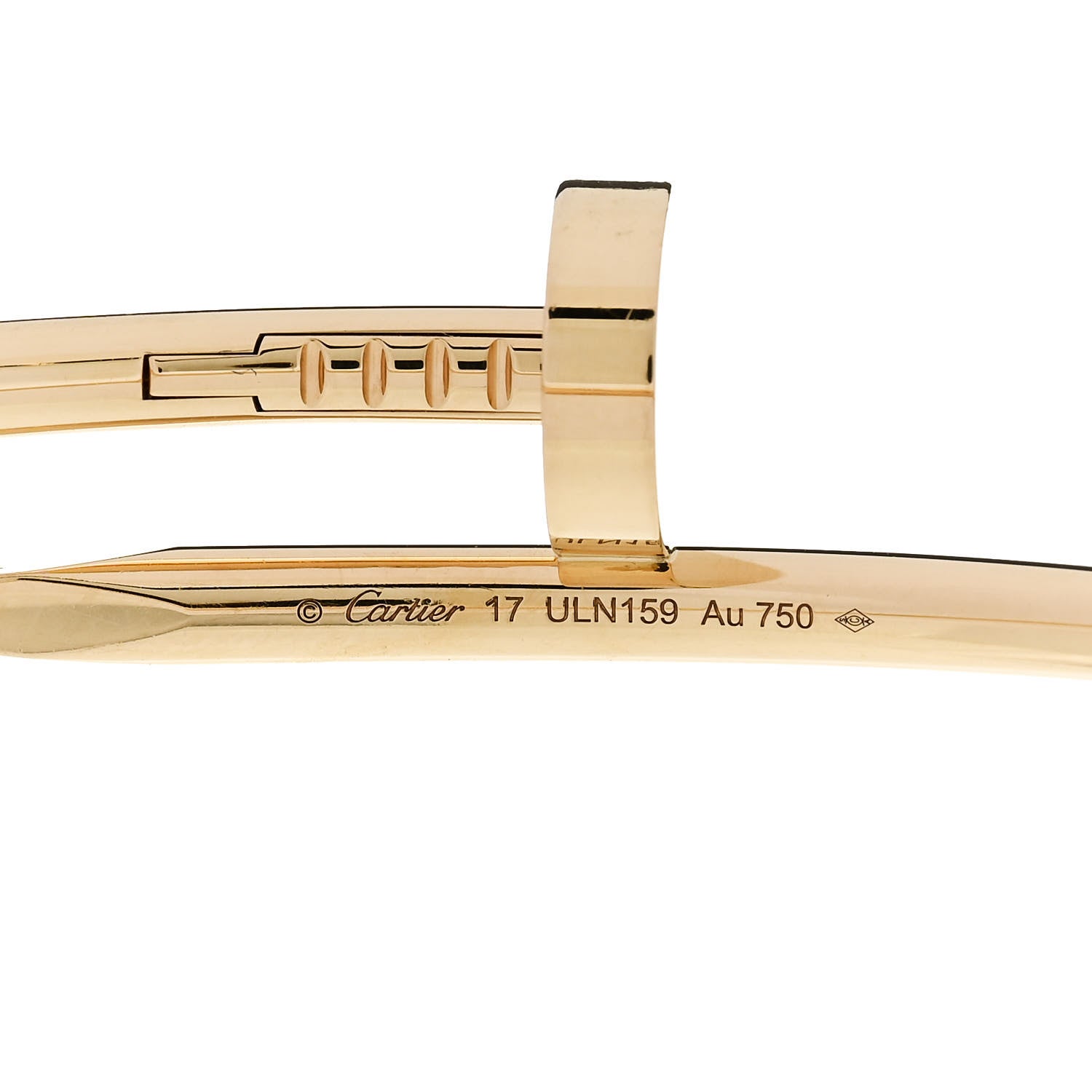 Cartier 18K Yellow Gold Juste Un Clou Bracelet 17 4 of 4