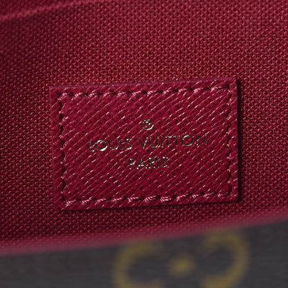 Louis Vuitton Monogram Pochette Felicie Chain Wallet Fuchsia 8 of 11