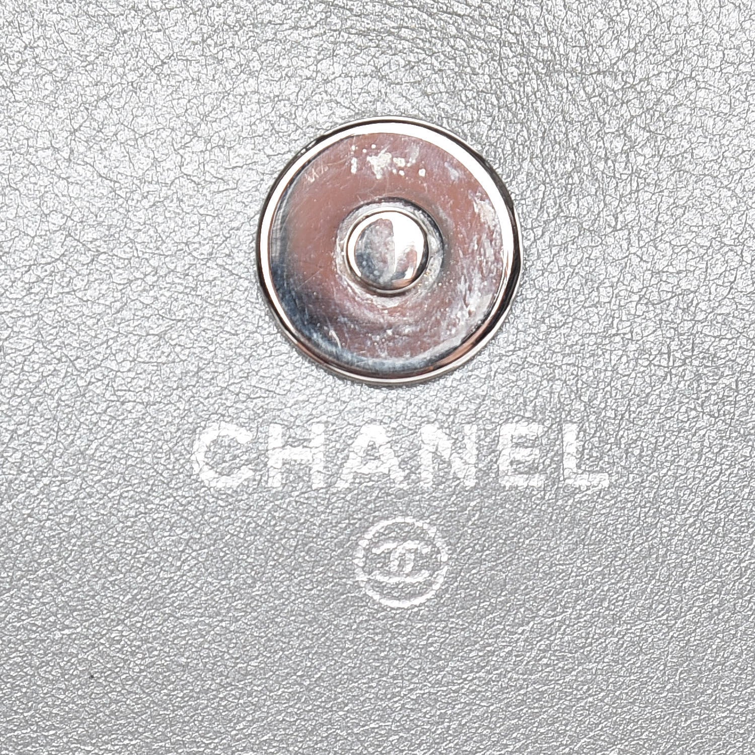 Chanel Patent Strass Wallet On Chain WOC Silver 8 of 16