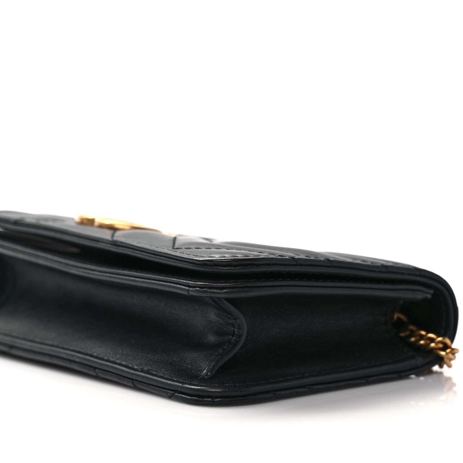 Gucci Calfskin Matelasse GG Marmont Mini Bag Black 8 of 9