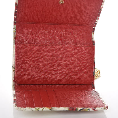Dolce & Gabbana Dauphine Floral Print Mini Von Bag White 5 of 7
