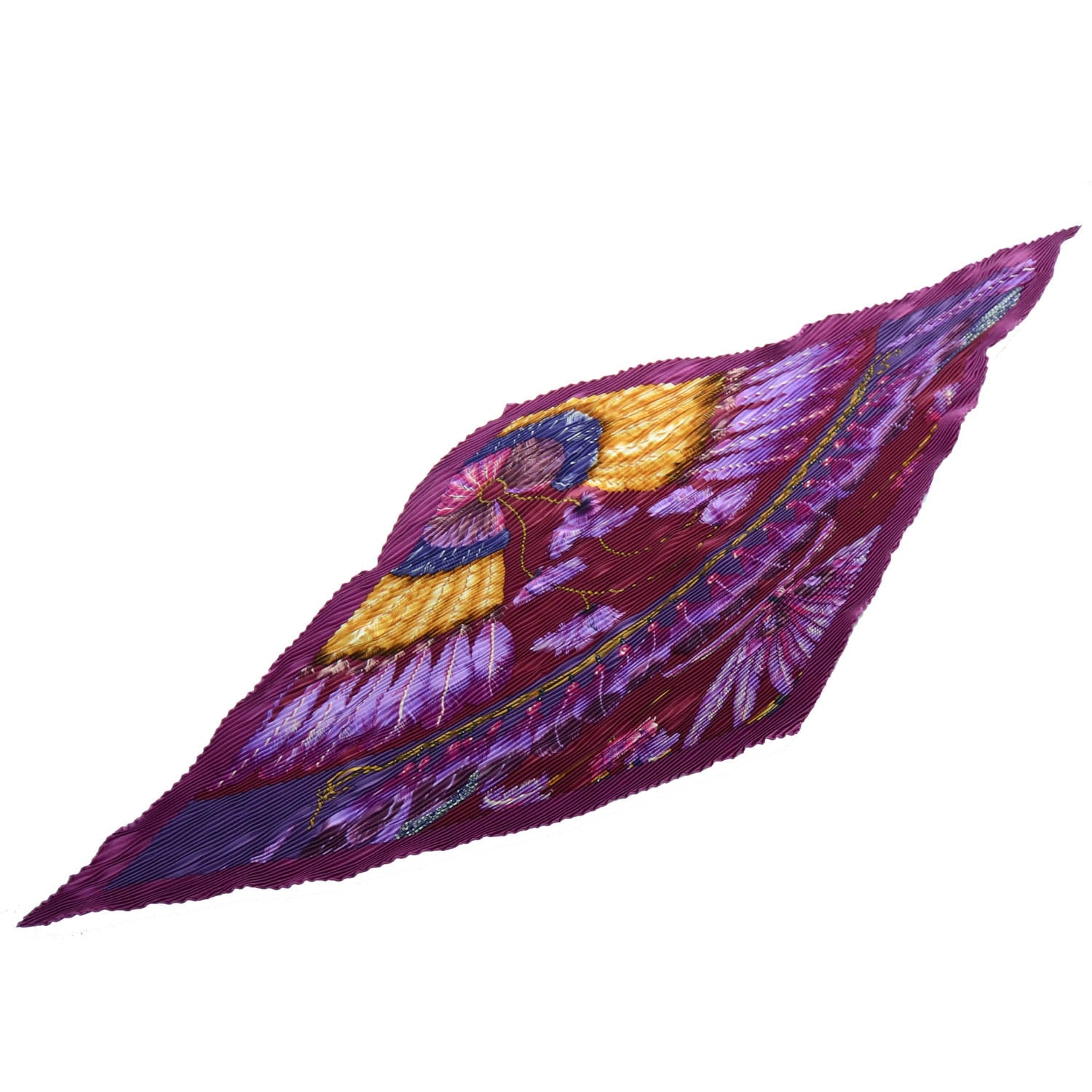 Hermes Silk Plisse Brazil Scarf 2 of 6
