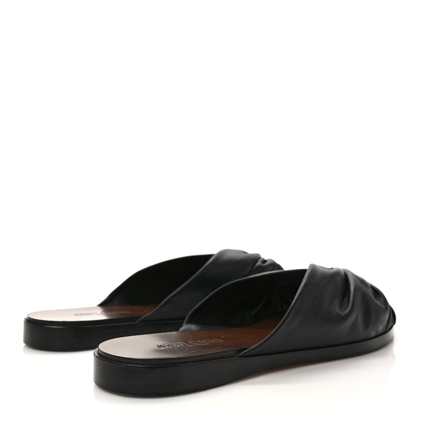 Nappa Jupiter Slide Sandals 38.5 Black