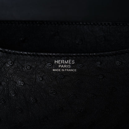 Hermes Ostrich Constance 24 Black 5 of 10