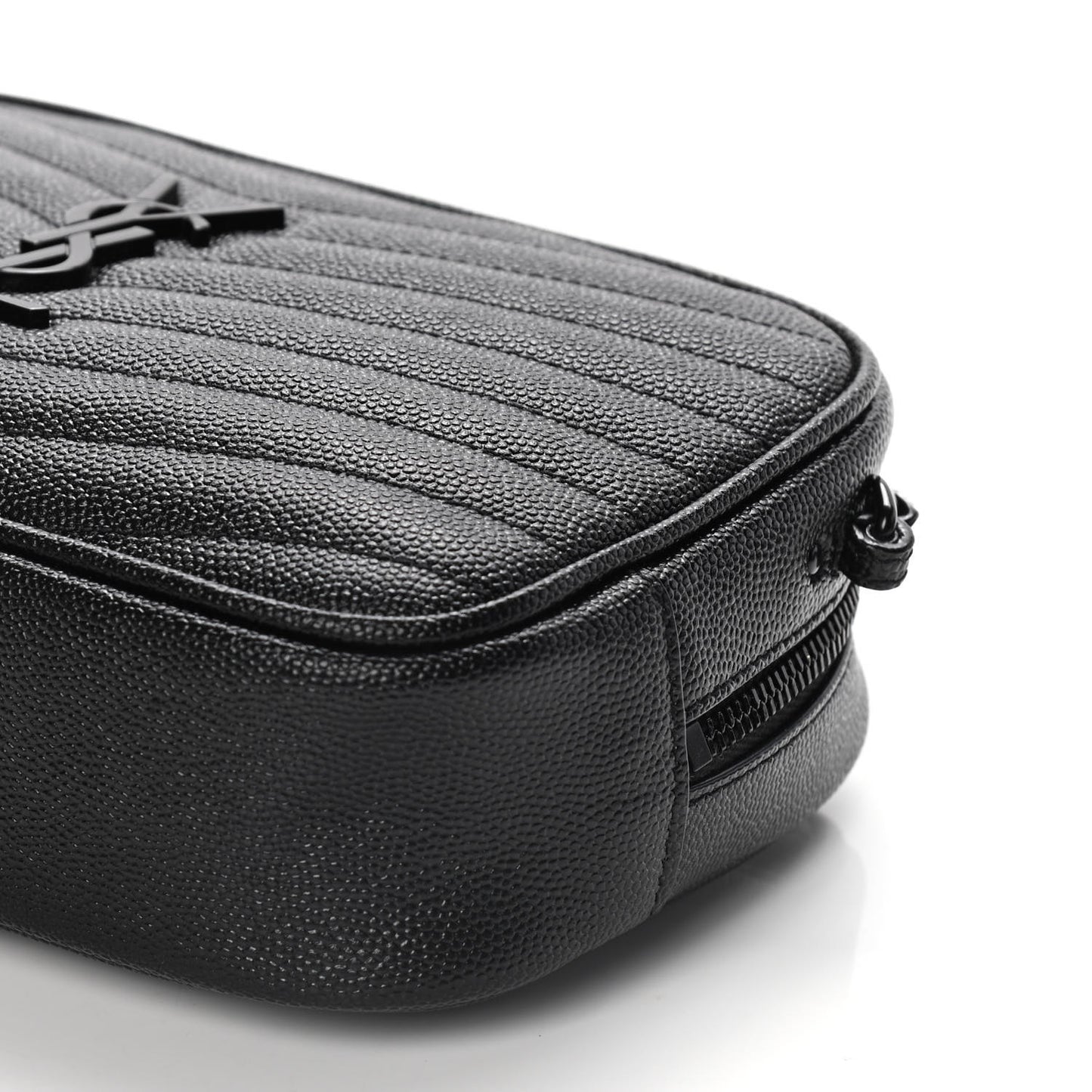 Grain De Poudre Matelasse Monogram Mini Lou Camera Bag Black