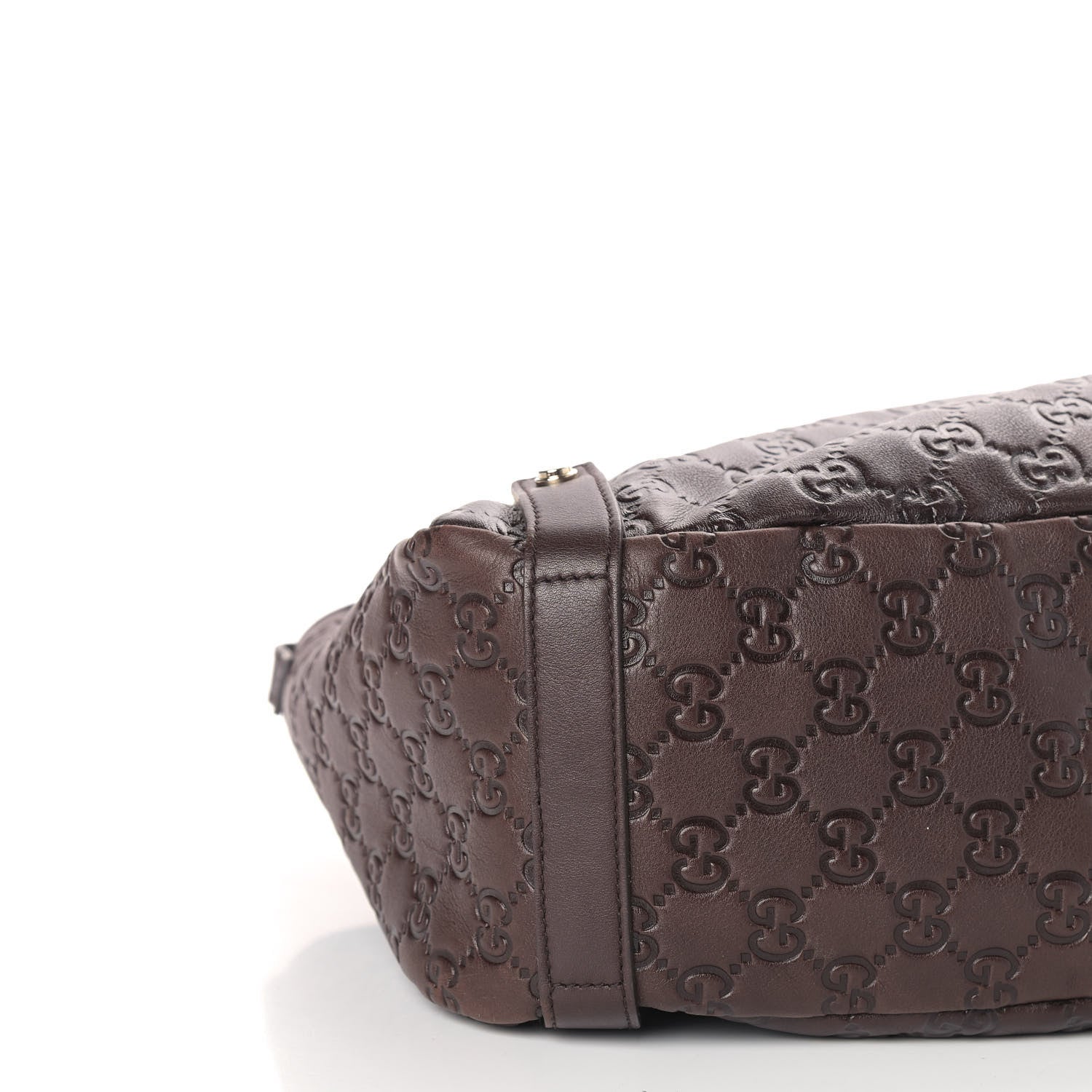 Gucci Guccissima Medium Abbey Shoulder Bag Chocolate 8 of 9