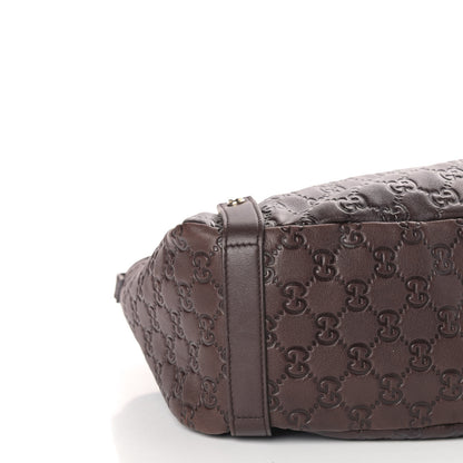 Gucci Guccissima Medium Abbey Shoulder Bag Chocolate 8 of 9