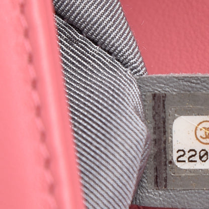 Chanel Calfskin Chevron Quilted Medium Boy Flap Pink 7 of 16