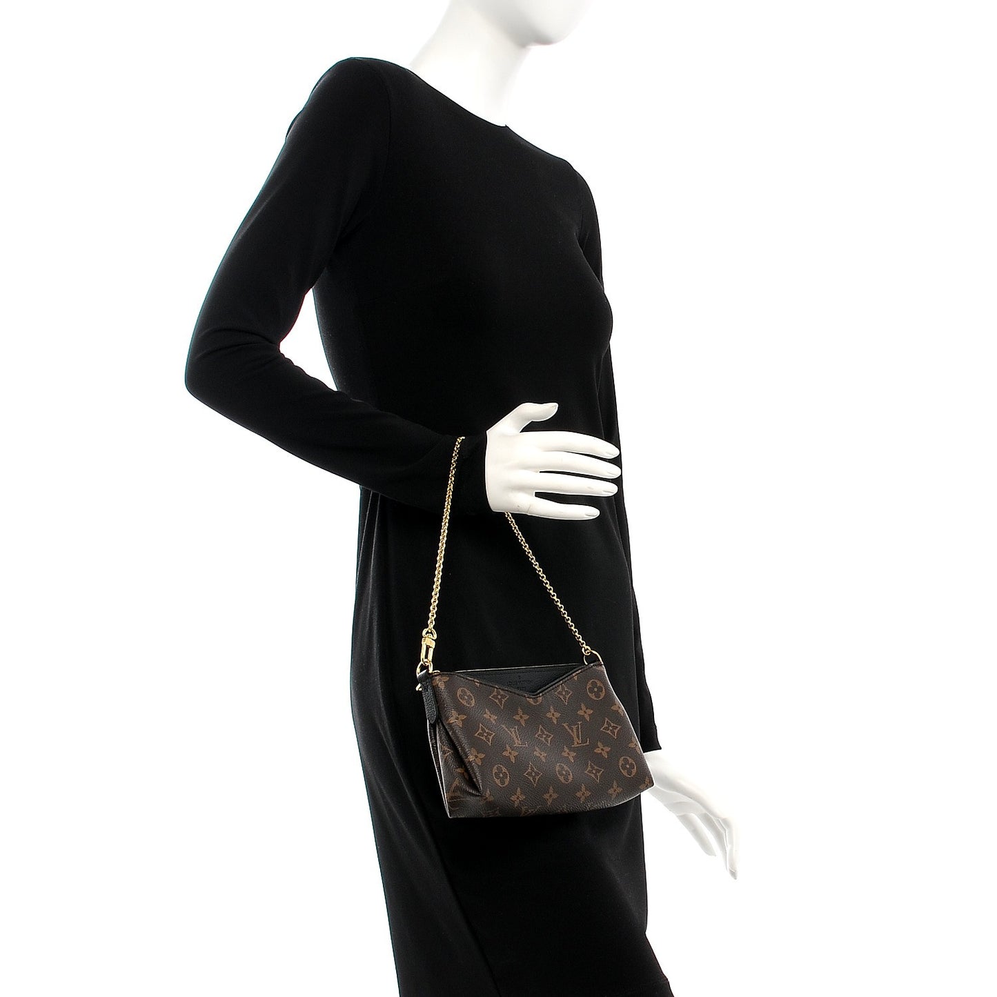 Monogram Pallas Clutch Black