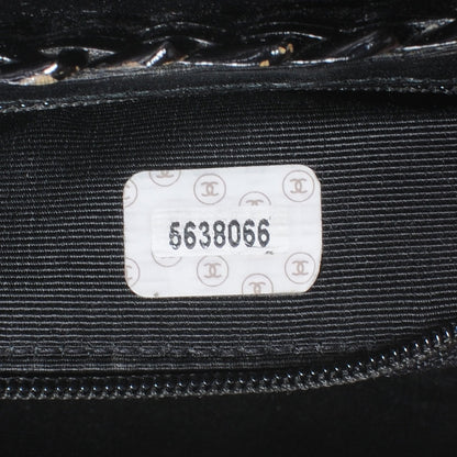 Chanel Straw Bag Tortoise CC Lock Black 7 of 7