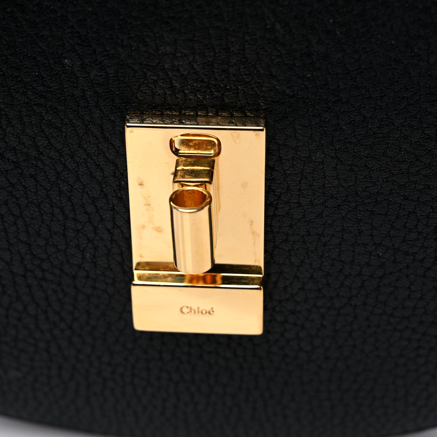 Grained Lambskin Drew Shoulder Bag Black